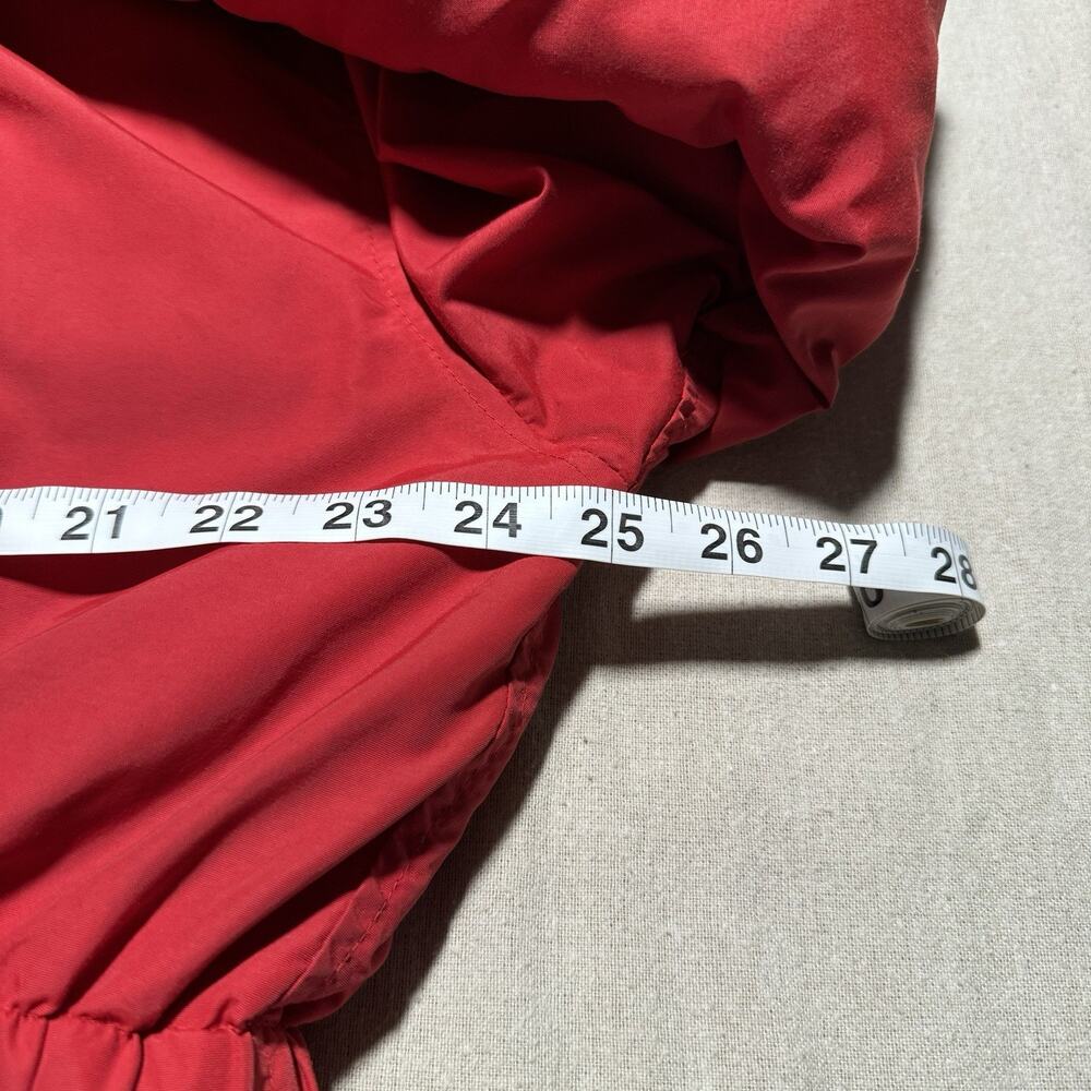 EDDIE BAUER White Tag 90s Down Jacket Women’s Large Red Removable Hood Parka - Picture 11 of 11